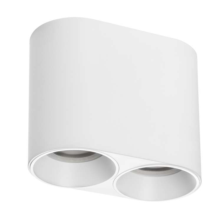 Рамка (светильник) PVC д/LED-модулей 941хх и LED-ламп D50мм RULLO 2x ROUND БЕЛЫЙ