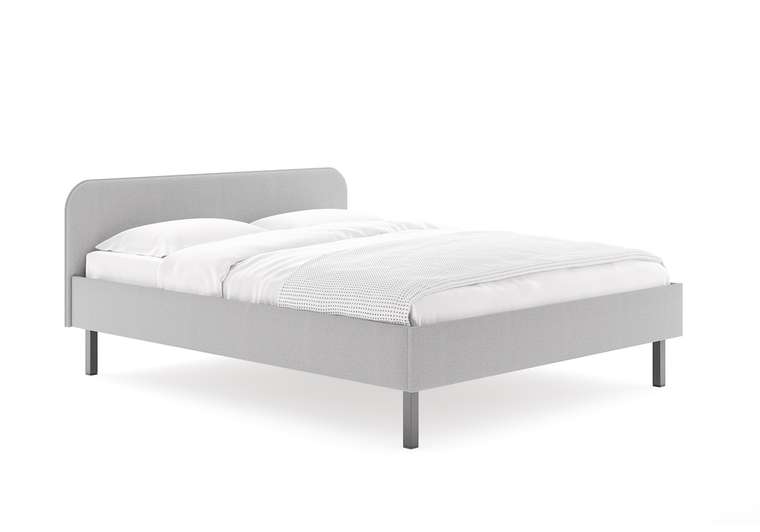 Кровать Hanna 160х200 серого цвета без основания