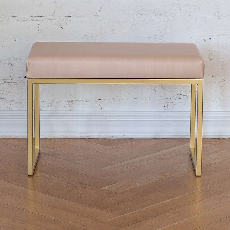 Банкетка Alba Smart бежево-золотого цвета