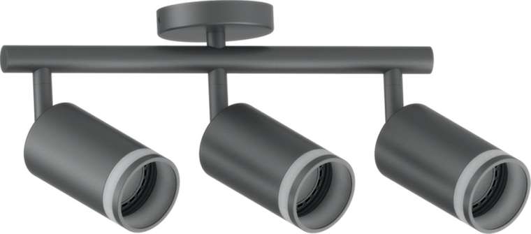 тройные споты ML233 41491 (алюминий, цвет черный)