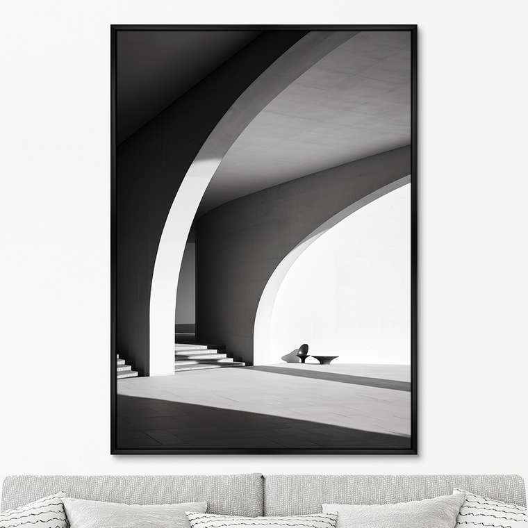 Репродукция картины Architecture, curves of arches, No 1, 2024г.