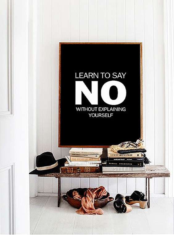 Постер "NO"
