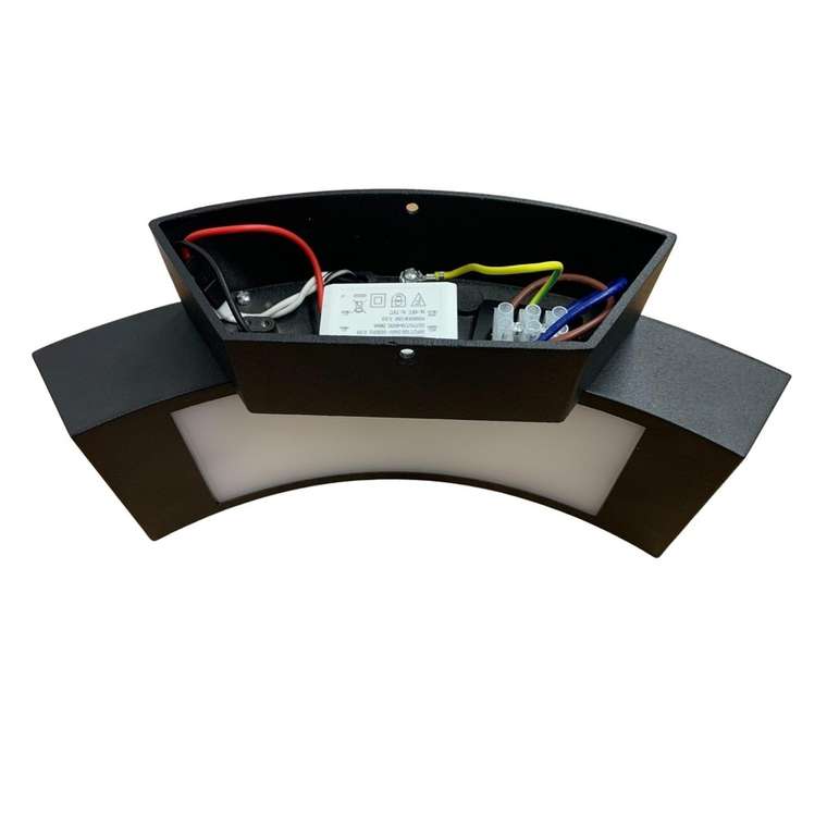 Уличный настенный светильник Uniel ULU-S72A-14W/4000K IP65 BLACK UL-00009355