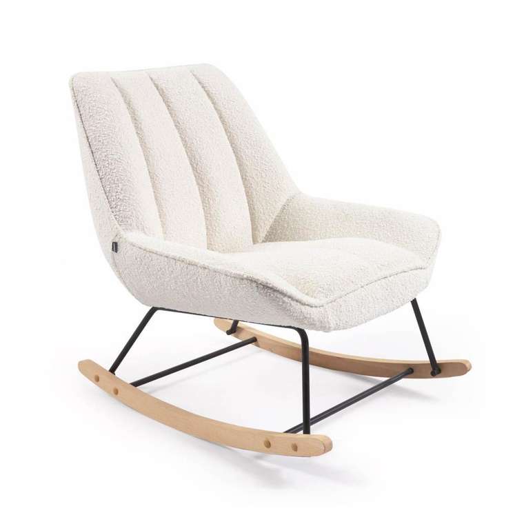Кресло-качалка Marlina белого цвета 