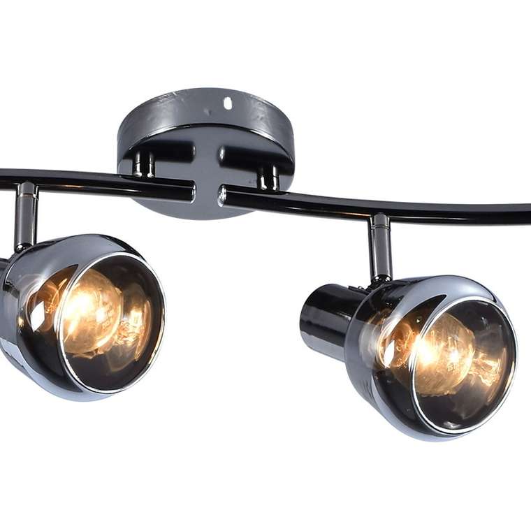 Спот 05960-0.8-04 PEARL BK (DARK CHROME) (стекло, цвет черный)
