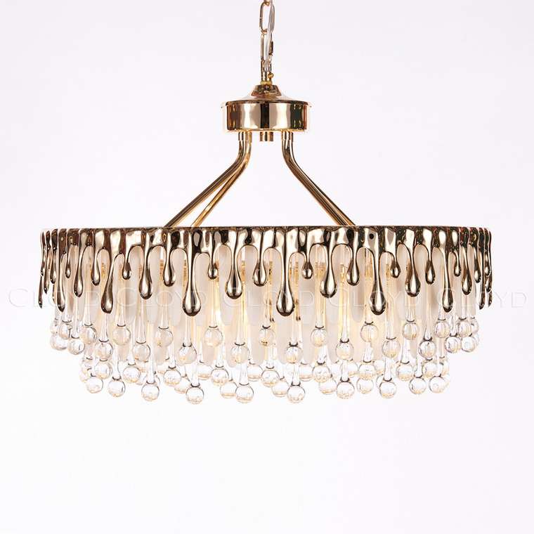 Подвесная люстра CAPULETTI C8 золотого цвета