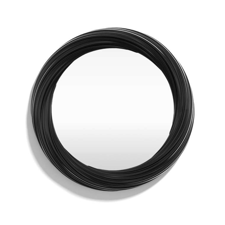 Настенное зеркало ArteL D70 черного цвета