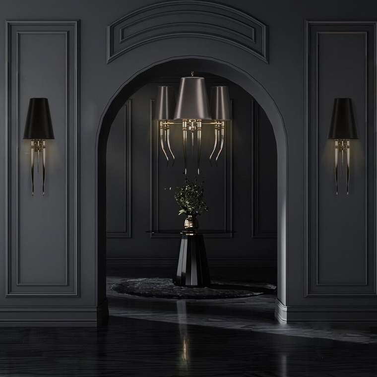 Бра Brunilde 10207W/L Black (ткань, цвет черный)