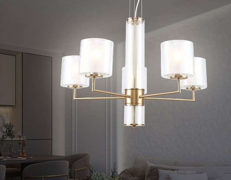 Подвесная люстра Heigh Light LH56011 (стекло, цвет белый)