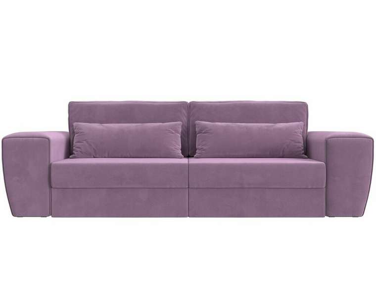 Прямой диван-кровать Лига 008 сиреневого цвета