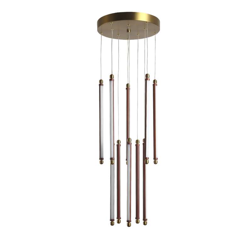 Светильник подвесной ST-Luce Латунь/Терракотовый, Белый LED 10*6,5W 3000K BRICK