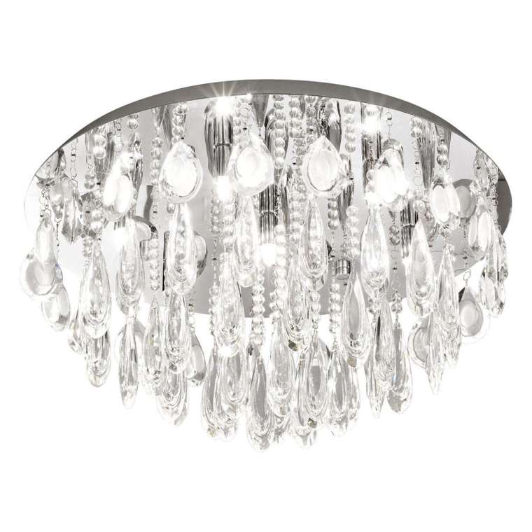 Настенно-потолочный светильник Calaonda 93413 (хрусталь, цвет прозрачный)