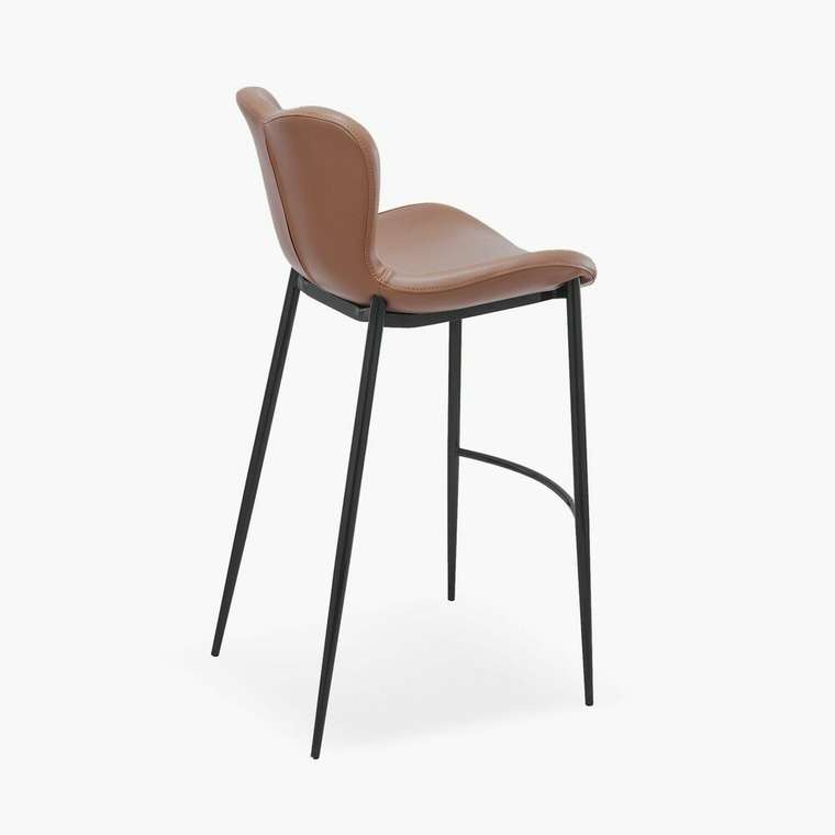 Полубарный стул Бергамо коричневого цвета