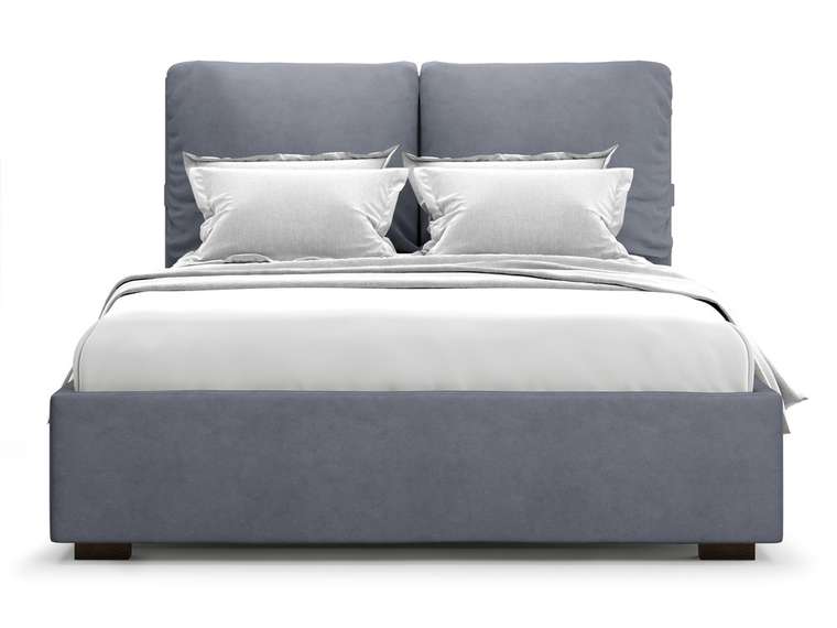 Кровать Trazimeno 140х200 серого цвета с подъемным механизмом