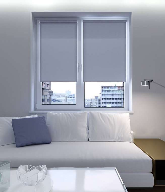 Мини Ролета Декор 57х175 серый