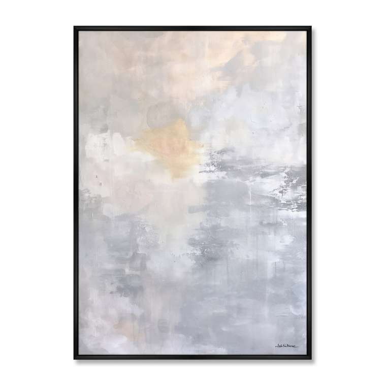 Репродукция картины на холсте Ранее утро на море, 2025г.