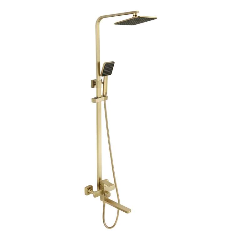 Душевая система Fmark FS8145-25C, матовое золото