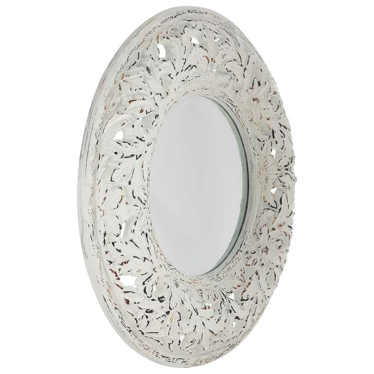 Зеркало настенное Версаль белого цвета