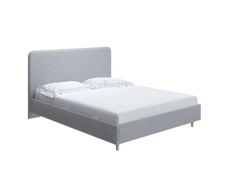 Кровать Mia 180х200 светло-серого цвета 