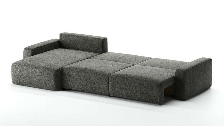 Угловая диван-кровать Eliot темно-серого цвета с левым универсальным углом