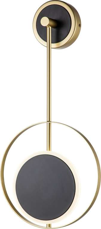 Бра светодиодный Escada Hypnosis 10206/SG LED Black/Gold 7Вт, 510Лм, 4000К, Ra>80, металл, черный/золото