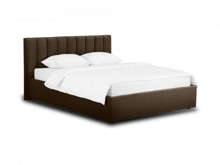 Кровать Queen Sofia 160х200 Lux коричневого цвета с подъемным механизмом