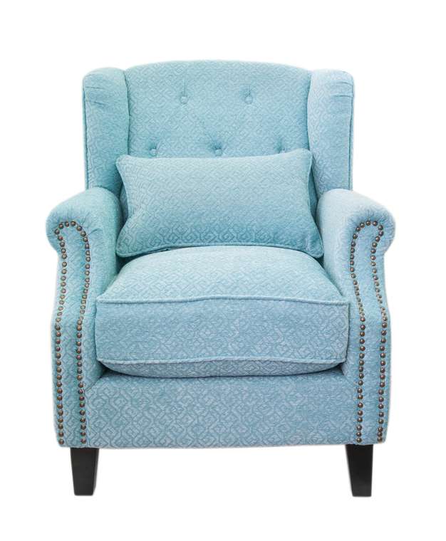 Кресло Scott blue голубого цвета 