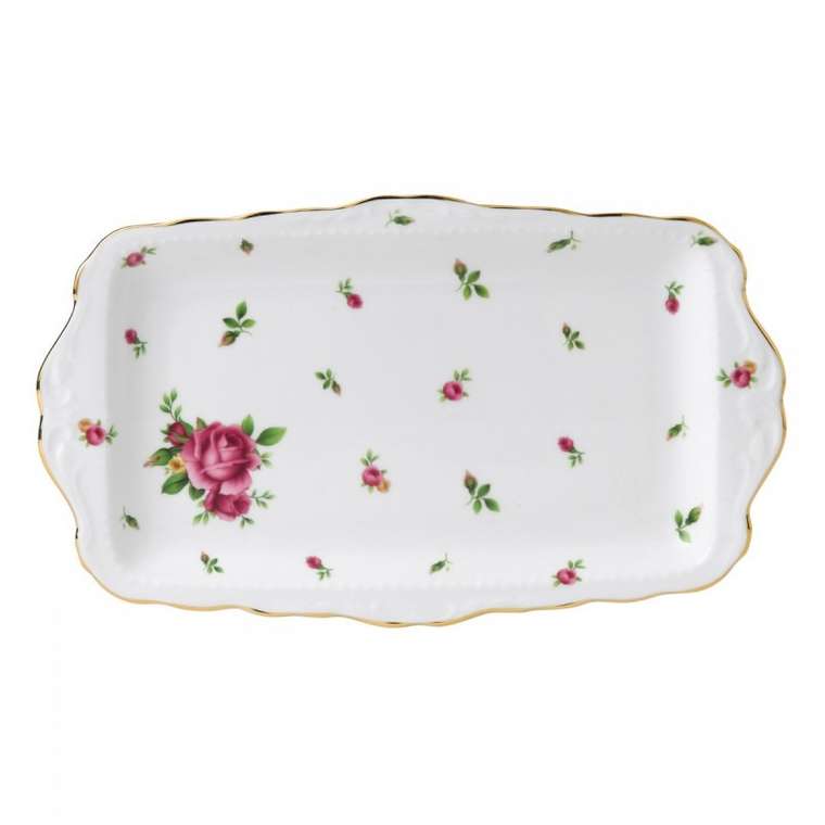 Поднос для сэндвичей Country Roses White