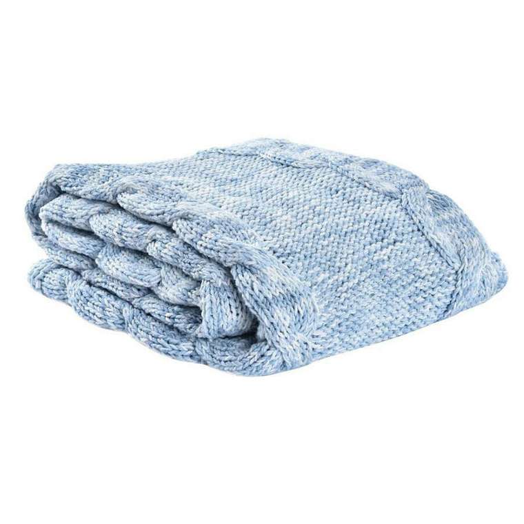 Покрывало DKD Home Decor 150 x 125 x 1 см Синий (2 штук)