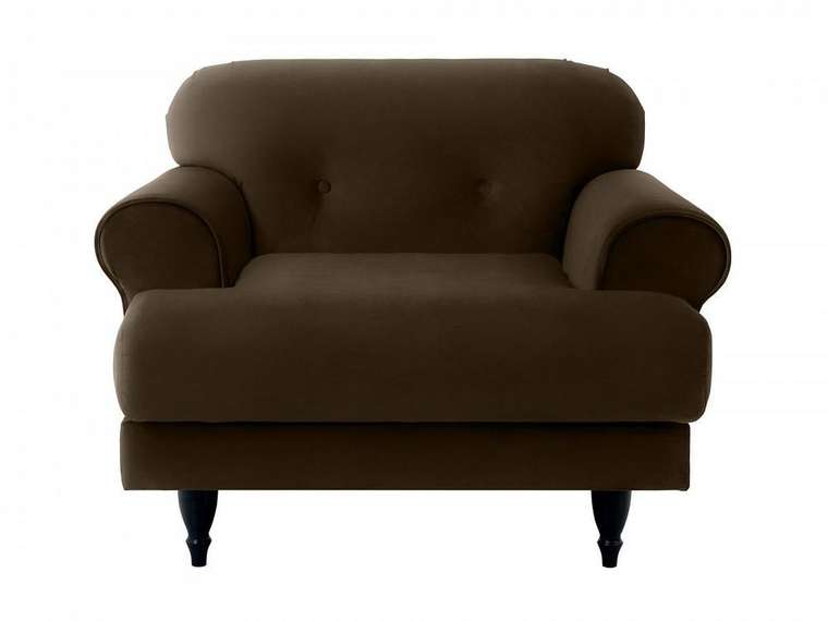 Кресло Italia темно-коричневого цвета