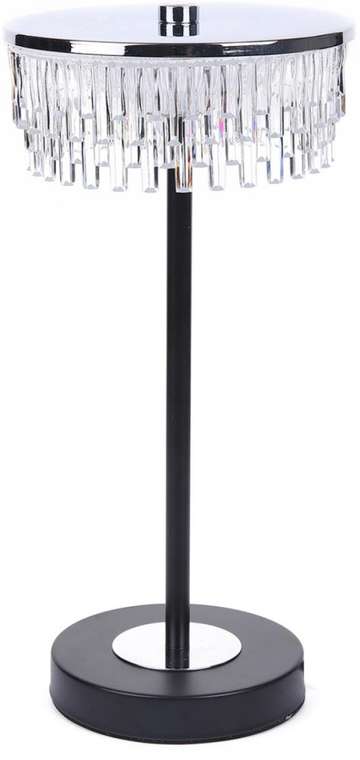Настольная лампа Lumion Satiana 8204/1TL серебро/черный/прозрачный, металл/акрил LED 7W 4000К 220V