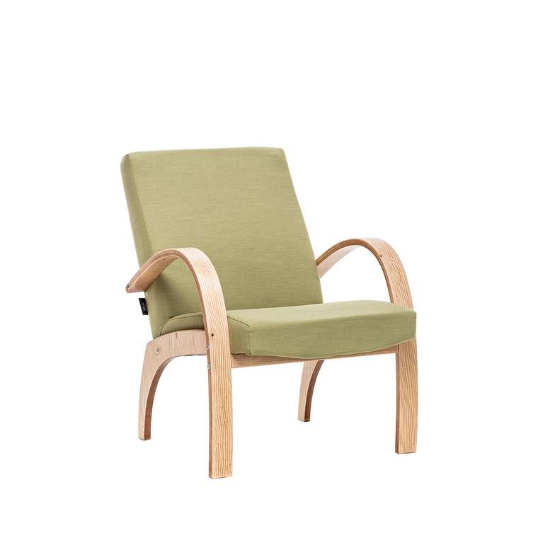 Кресло для отдыха Денди бежево-зеленого цвета
