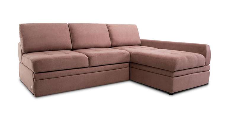 Угловой диван-кровать Бруно коричневого цвета