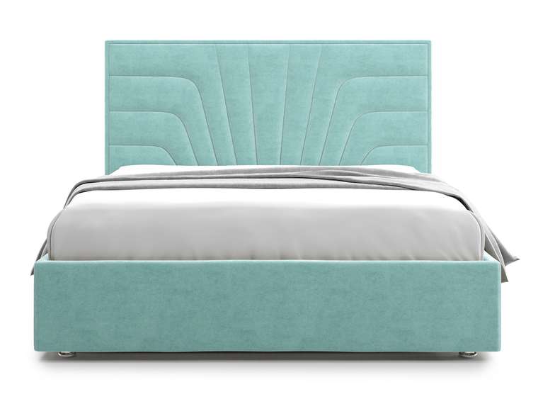 Кровать Premium Milana 180х200 бирюзового цвета с подъемным механизмом