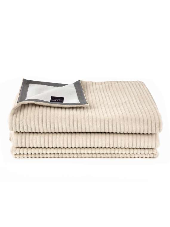 Покрывало Trio cilium bone 260x260 кремового цвета
