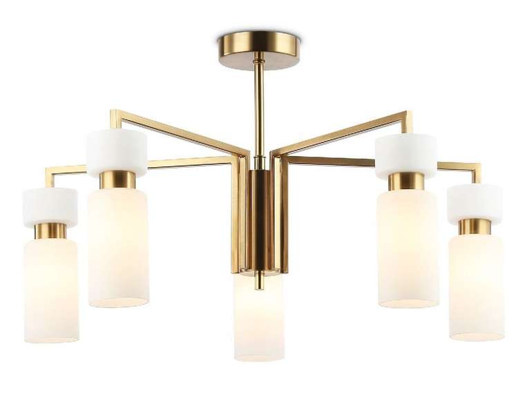 Люстра на штанге Heigh Light LH56124 (стекло, цвет белый)