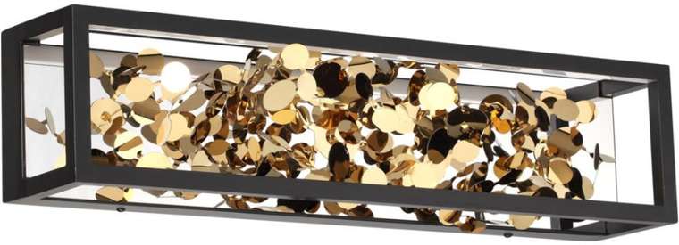 Настенный светильник Odeon Light Bild 5065/17WL черный/золото/металл/металл LED 1*17W 4000K