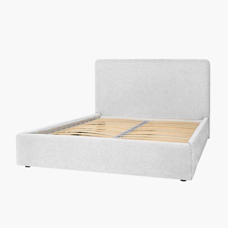 Кровать Cozy 140х200 белого цвета без подъёмного механизма