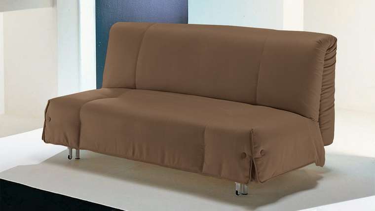 Диван-кровать Генуя L коричневого цвета