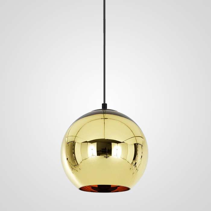 Подвесной светильник Copper Shade D20 золотого цвета