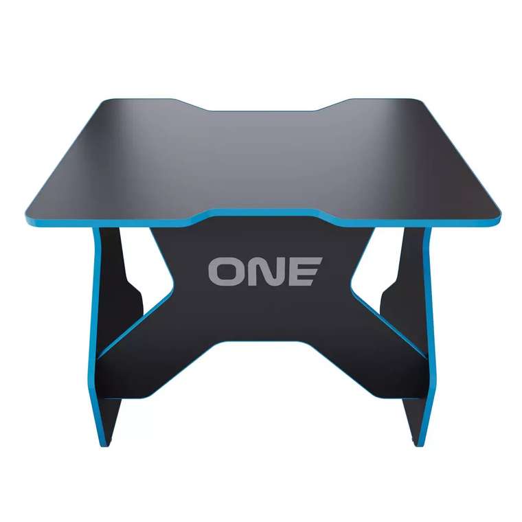 Игровой компьютерный стол One черно-синего цвета