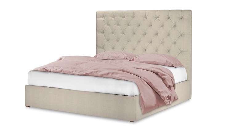 Кровать Сиена 160х200 бежевого цвета