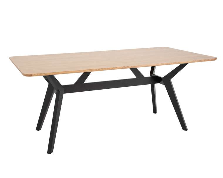 Обеденный стол Боско бежево-черного цвета