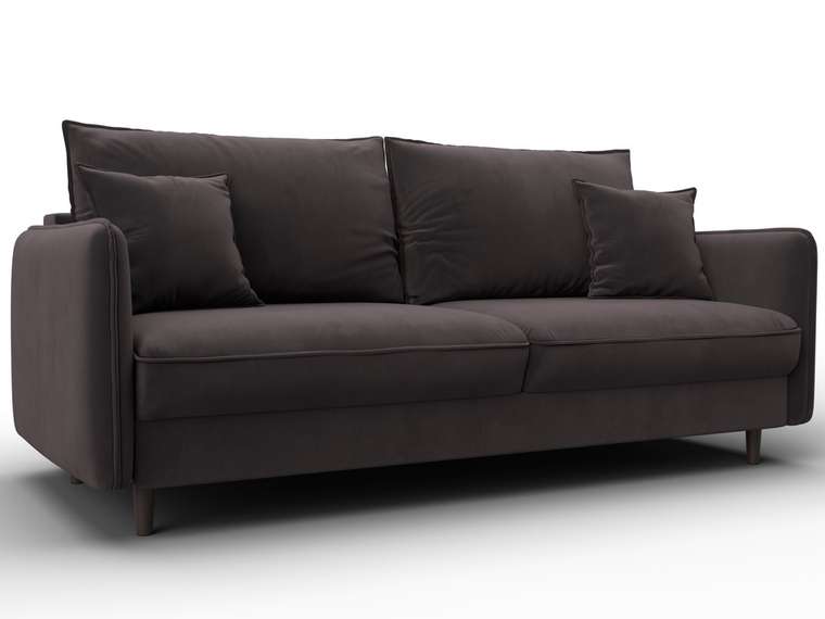 Диван-кровать Лига-064 коричневого цвета