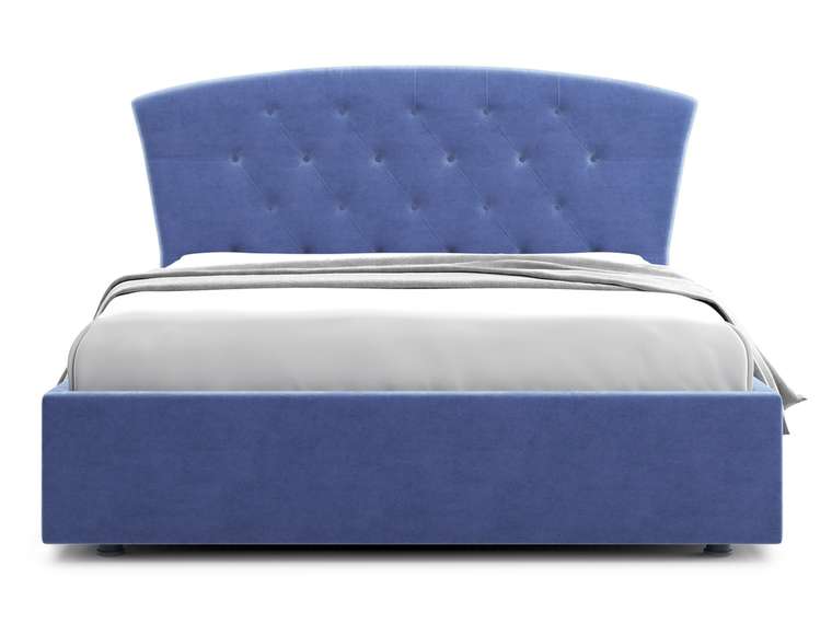 Кровать Premo 140х200 синего цвета с подъемным механизмом