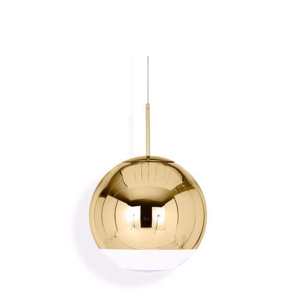 Подвесной светильник Mirror Ball D20 золотого цвета 