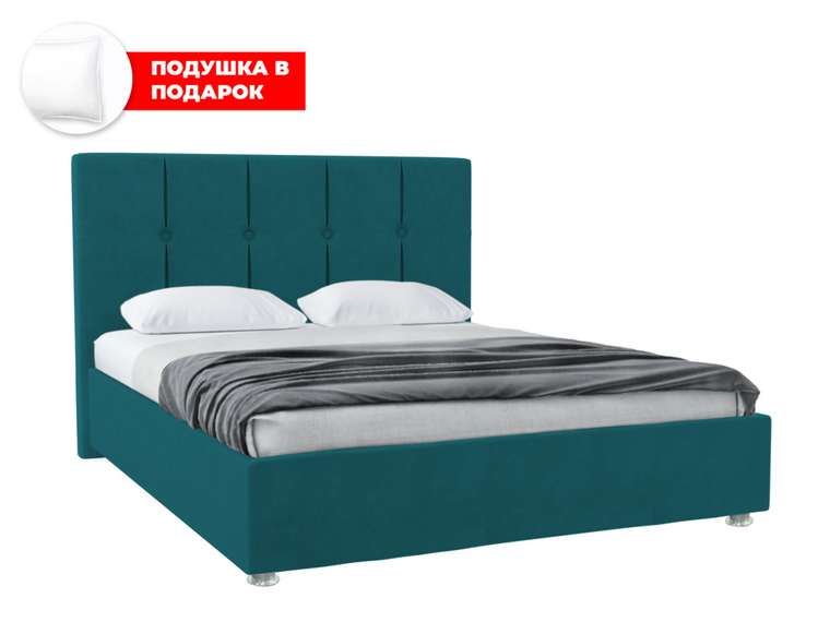 Кровать Ливери 180х200 темно-зеленого цвета с подъемным механизмом
