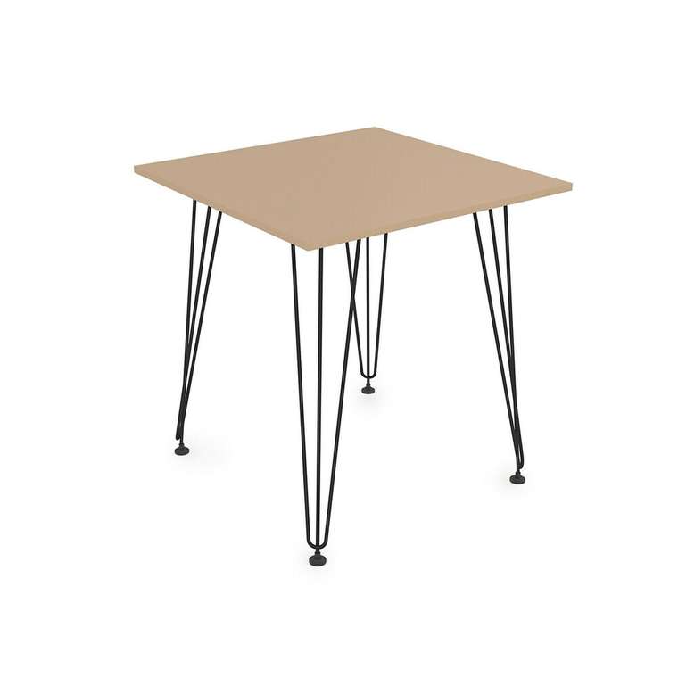 Обеденный стол Elegant 70х70 бежевого цвета