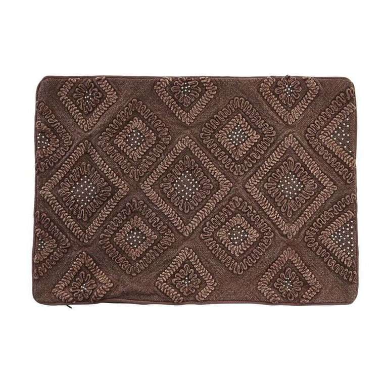 Наволочки Чехол для DKD Home Decor 60 x 1 x 40 см Коричневый ромбы