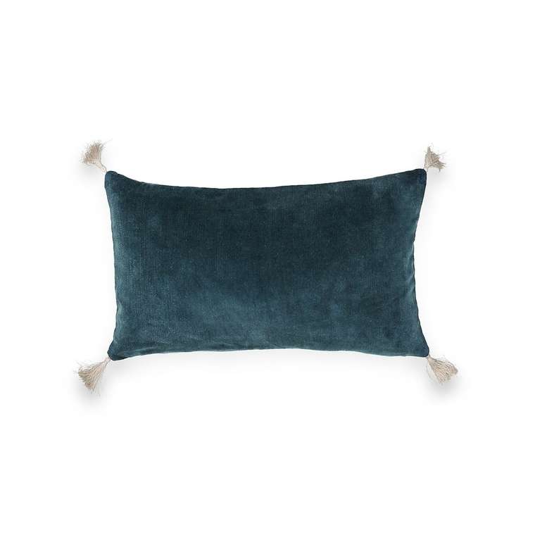 Чехол на подушку велюровый Cacolet синего цвета